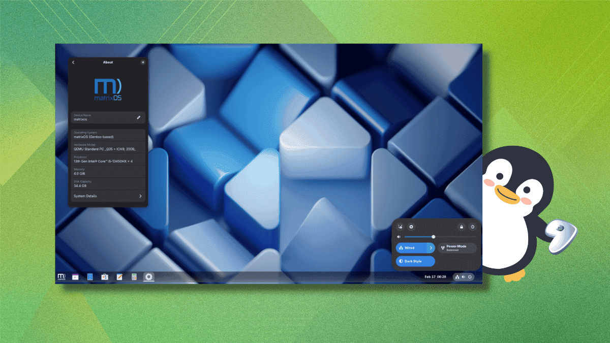 Fabio Erculiani Releases matrixOS Gentoo-Based Distro