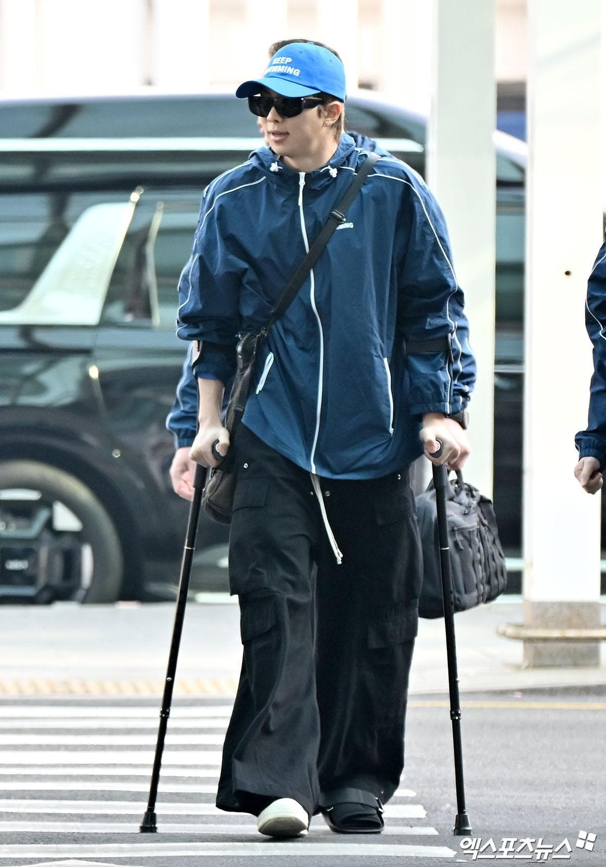 BTS Leader RM Travels Despite Foot Injury