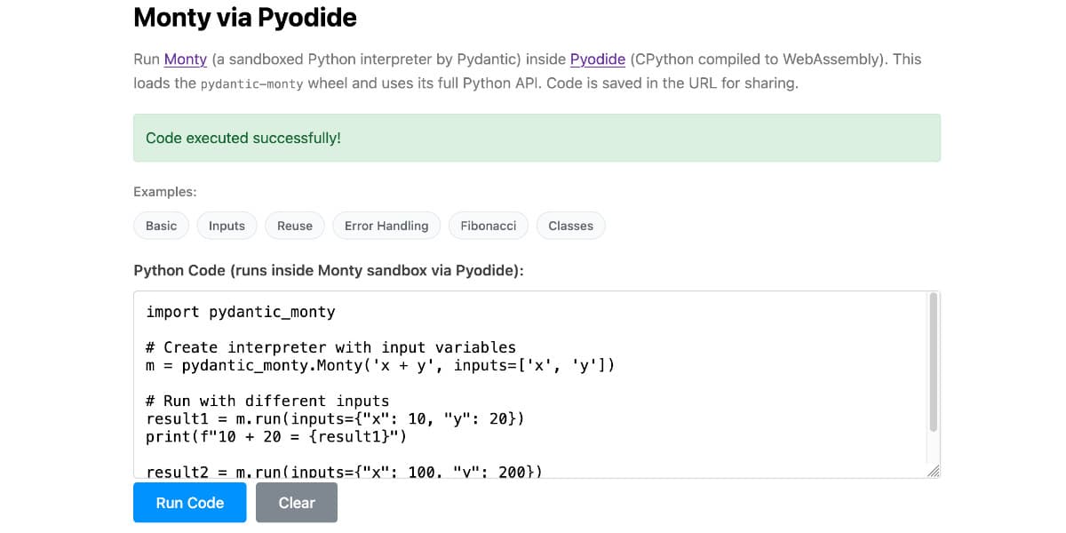 Pydantic Releases Monty Sandboxed Python Subset
