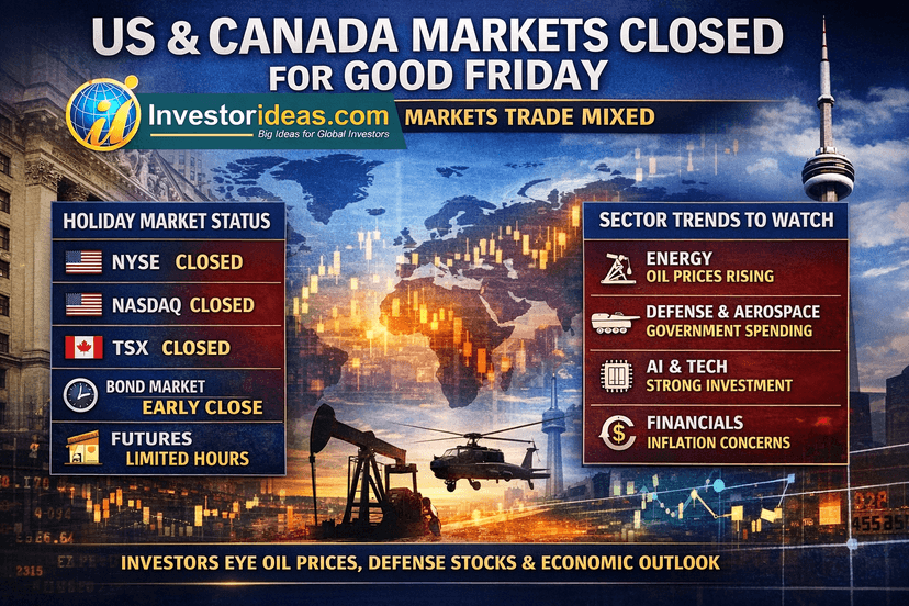 US and Canada Close Equity Markets