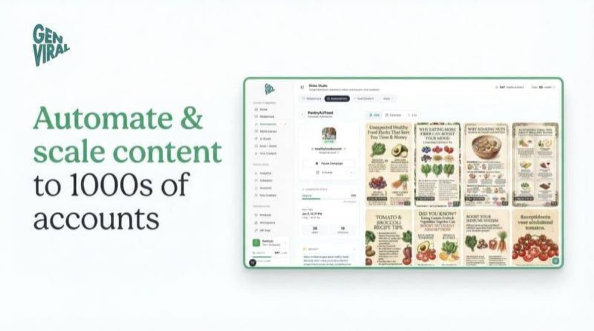 Genviral Releases OpenClaw Skill Automating Social Media Across Six Platforms